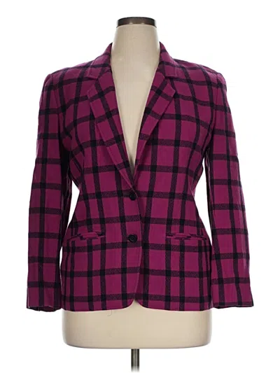 Pre-owned Pendleton Wool Blazer Jacket In Purple