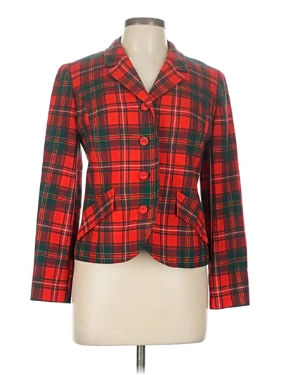 Pre-owned Pendleton Wool Blazer Jacket In Red
