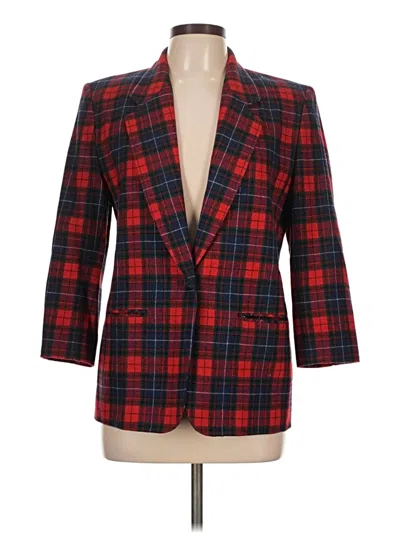 Pre-owned Pendleton Wool Blazer Jacket In Red