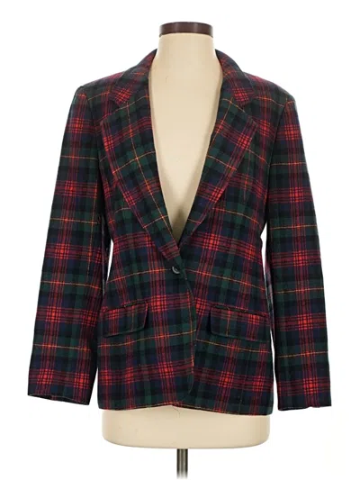 Pre-owned Pendleton Wool Blazer Jacket In Red