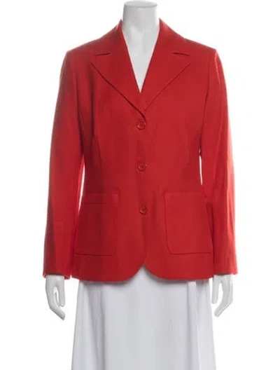 Pre-owned Pendleton Wool Blazer In Red