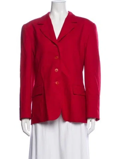 Pre-owned Pendleton Wool Blazer In Red