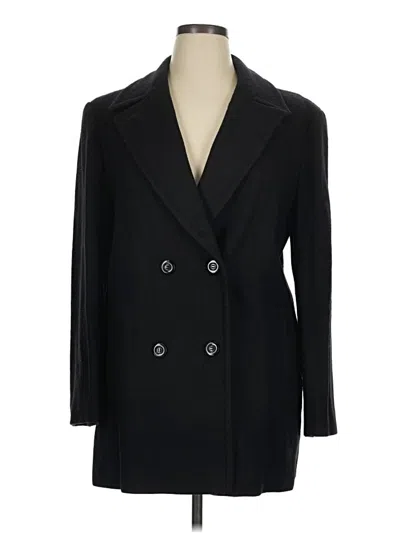 Pre-owned Pendleton Wool Cardigan Sweater In Black