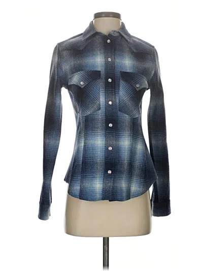 Pre-owned Pendleton Wool Cardigan Sweater In Blue