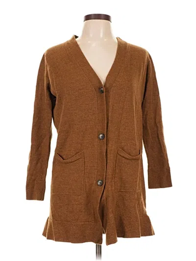 Pre-owned Pendleton Wool Cardigan Sweater In Brown