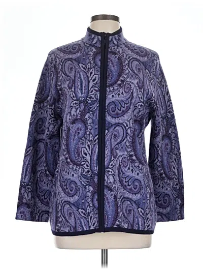 Pre-owned Pendleton Wool Cardigan Sweater In Purple