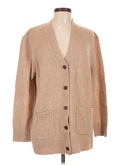 Pendleton Wool Cardigan Sweater In Tan
