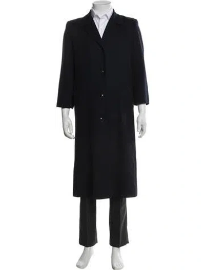 Pre-owned Pendleton Wool Coat In Blue
