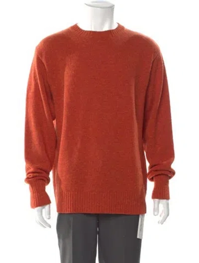 Pre-owned Pendleton Wool Crew Neck Pullover In Orange