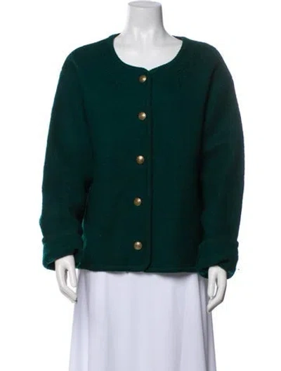 Pre-owned Pendleton Wool Jacket In Green