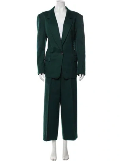 Pre-owned Pendleton Wool Pantsuit In Green
