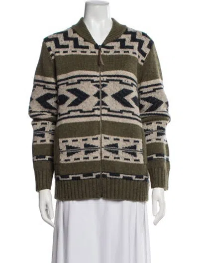 Pre-owned Pendleton Wool Patterned Jacket In Multicolor