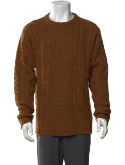Pre-owned Pendleton Wool Patterned Pullover In Brown