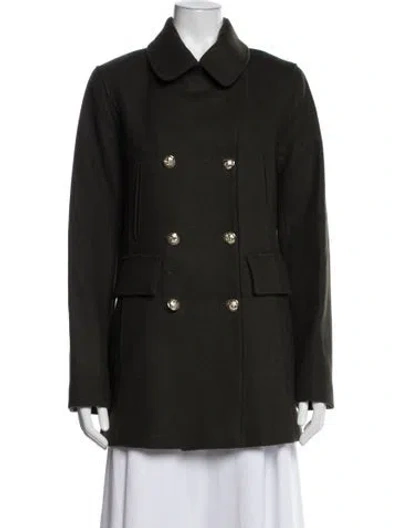 Pre-owned Pendleton Wool Peacoat In Green