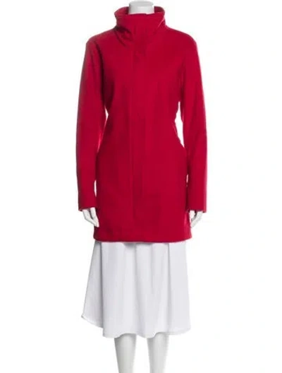 Pre-owned Pendleton Wool Peacoat In Red