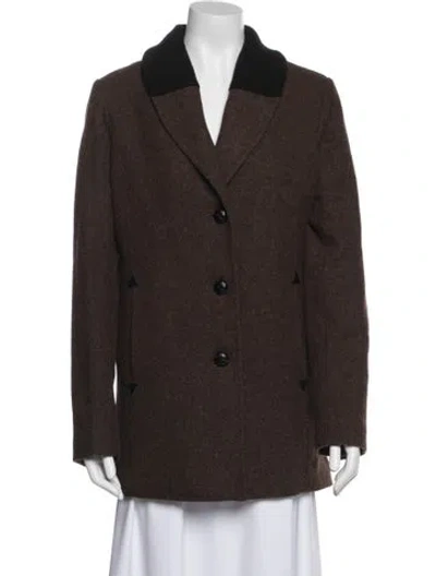 Pre-owned Pendleton Wool Peacoat W/ Tags In Brown