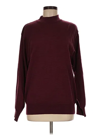 Pre-owned Pendleton Wool Pullover Sweater In Burgundy