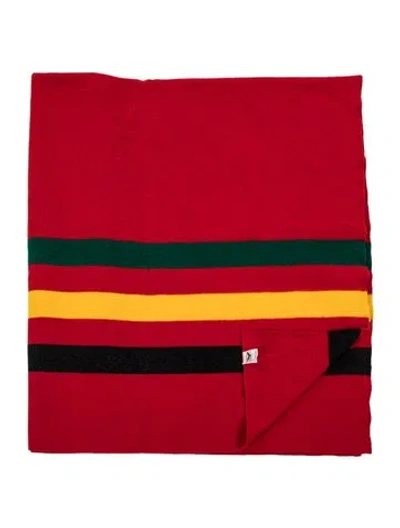 Pre-owned Pendleton Wool Rainier National Park Blanket In Red