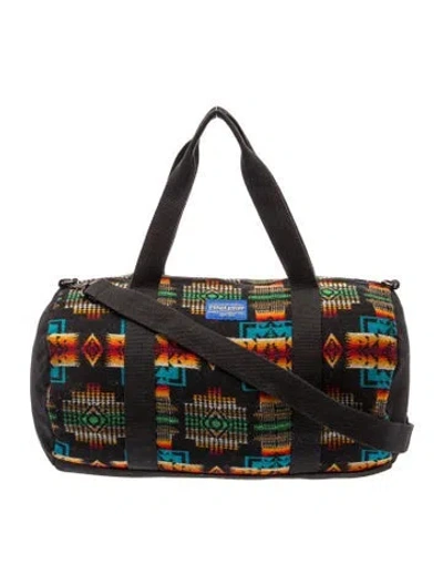 Pre-owned Pendleton Wool Shoulder Bag In Black