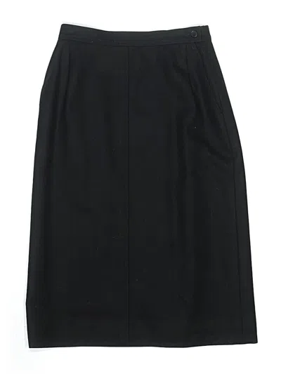 Pre-owned Pendleton Wool Skirt In Black