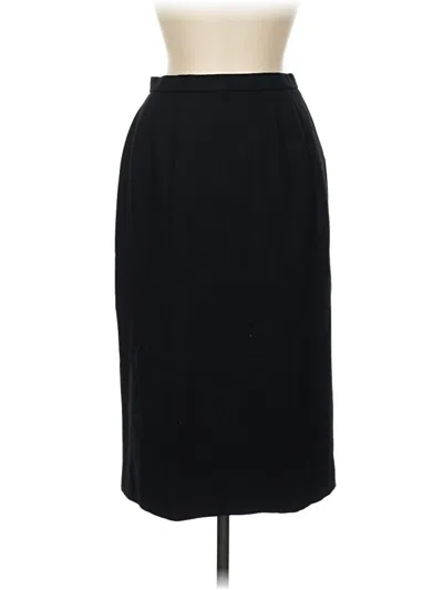 Pre-owned Pendleton Wool Skirt In Black