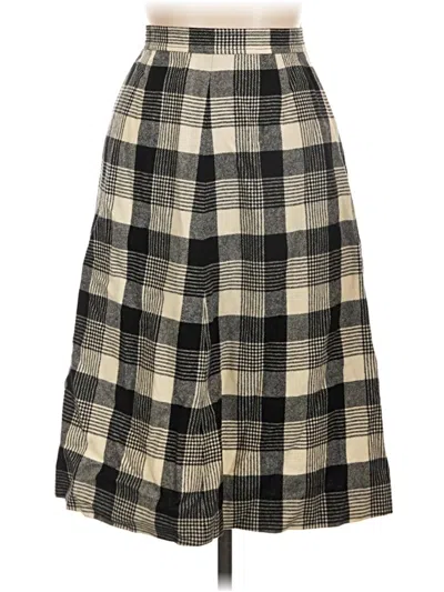 Pre-owned Pendleton Wool Skirt In Black
