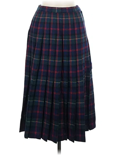 Pre-owned Pendleton Wool Skirt In Blue
