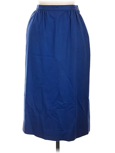 Pre-owned Pendleton Wool Skirt In Blue