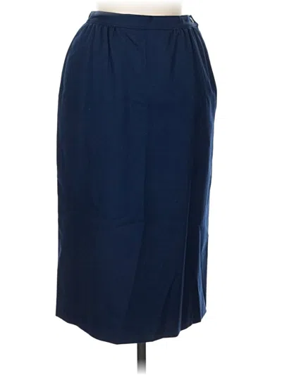 Pre-owned Pendleton Wool Skirt In Blue
