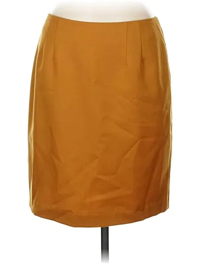 Pre-owned Pendleton Wool Skirt In Brown
