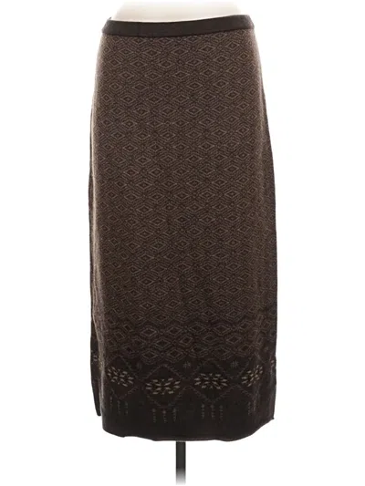 Pre-owned Pendleton Wool Skirt In Brown