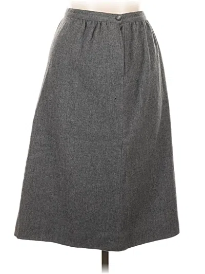 Pre-owned Pendleton Wool Skirt In Gray