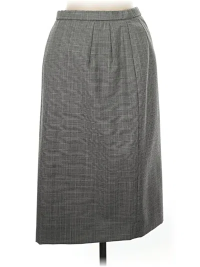 Pre-owned Pendleton Wool Skirt In Gray