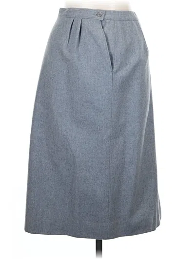 Pre-owned Pendleton Wool Skirt In Gray