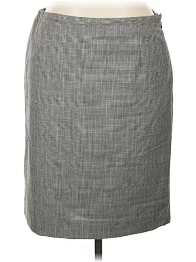 Pre-owned Pendleton Wool Skirt In Gray