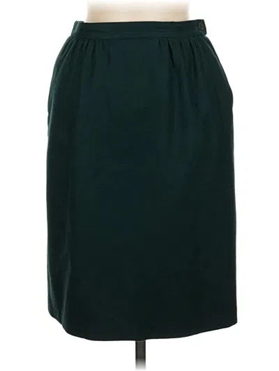 Pre-owned Pendleton Wool Skirt In Green