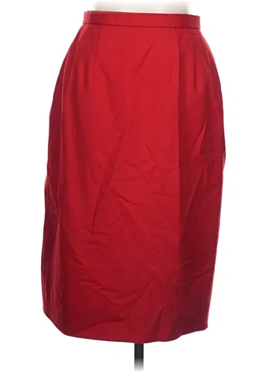 Pre-owned Pendleton Wool Skirt In Red