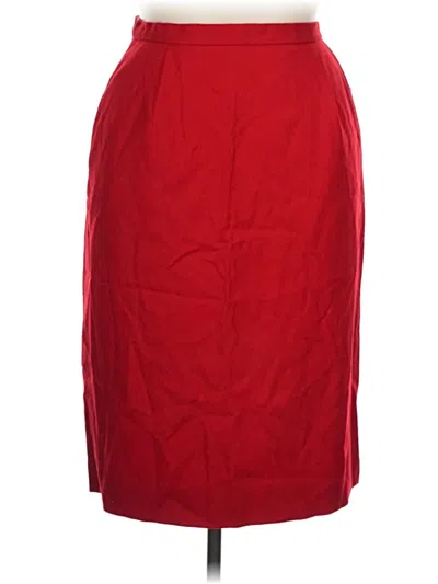 Pre-owned Pendleton Wool Skirt In Red