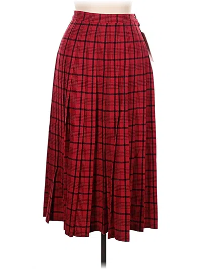 Pre-owned Pendleton Wool Skirt In Red