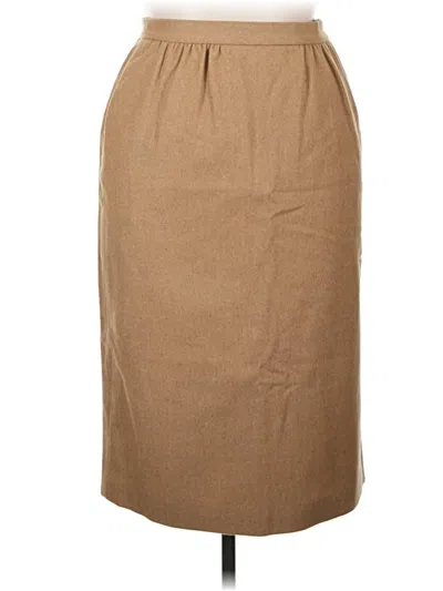 Pre-owned Pendleton Wool Skirt In Tan