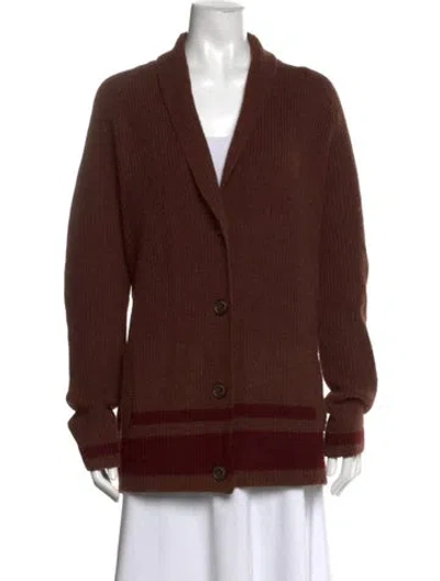 Pre-owned Pendleton Wool Striped Sweater In Brown