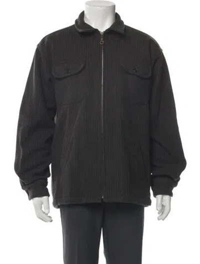 Pre-owned Pendleton Wool Utility Jacket In Gray