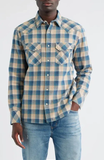 Pendleton Wyatt Plaid Cotton Snap-up Shirt In Multi