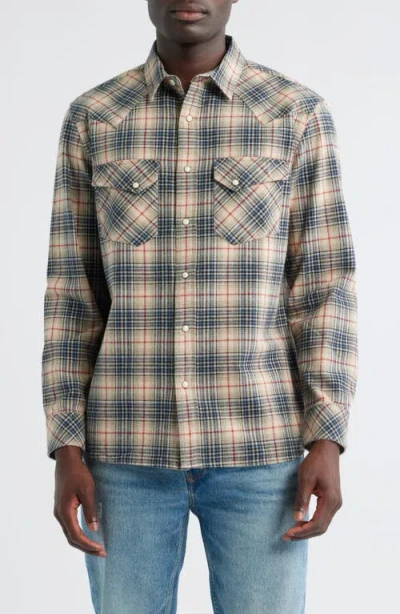 Pendleton Wyatt Plaid Cotton Snap-up Shirt In Multi