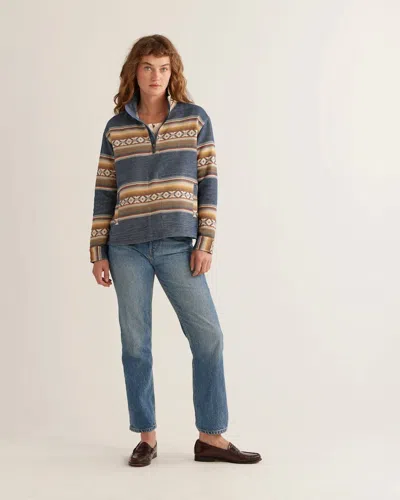 Pendleton Yaquina Half Zip Pullover In Blue Multi Beacon Ombre