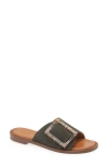 Penelope Chilvers Biarritz Buckle Sandal In Khaki