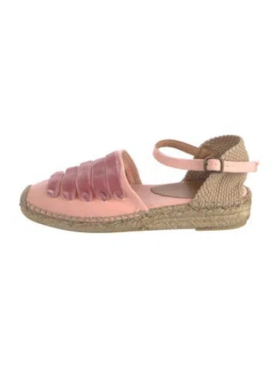 Pre-owned Penelope Chilvers Canvas Espadrilles In Pink