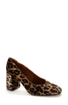 Penelope Chilvers Gamine Leopard Pattern Pump In Brown