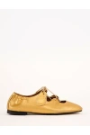 Penelope Chilvers Ghillie Ballet Flats In Gold
