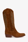 Penelope Chilvers Goldie Embroidered Cowboy Boots In Brown